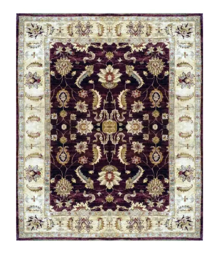 One Of The Kind Afghani Khotan Rug 8'10" x 6'8"